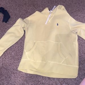 Yellow polo hoodie size small